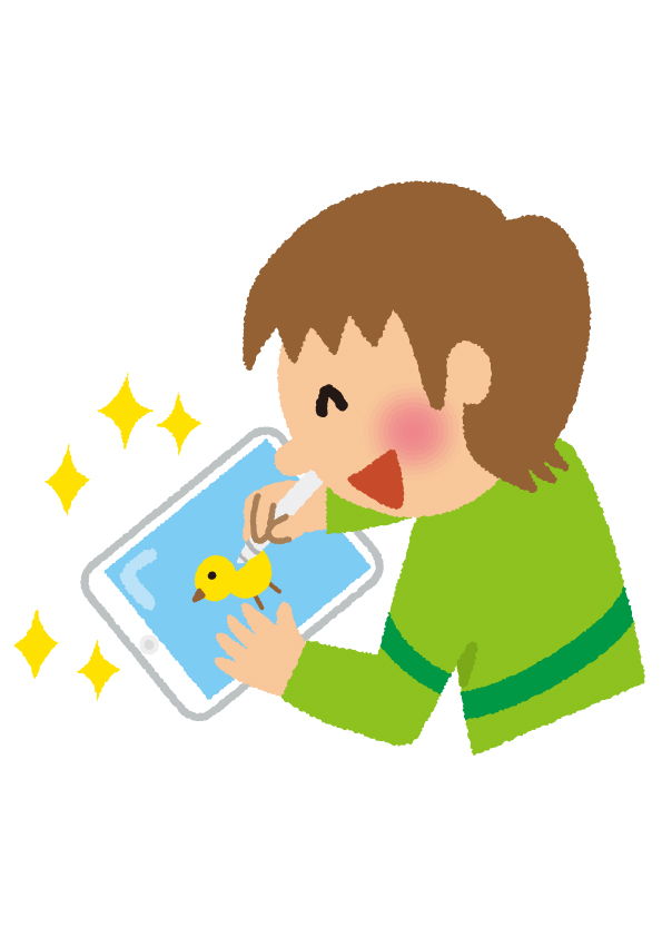 3歳　タブレット　早い